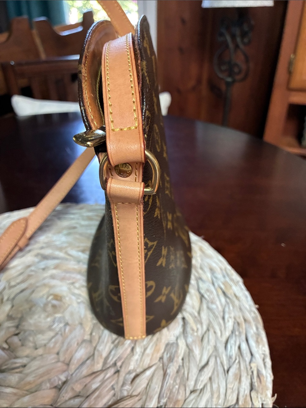 Louis Vuitton Monogram Crossbody in Brown with Tan Strap - Picture 6 of 11